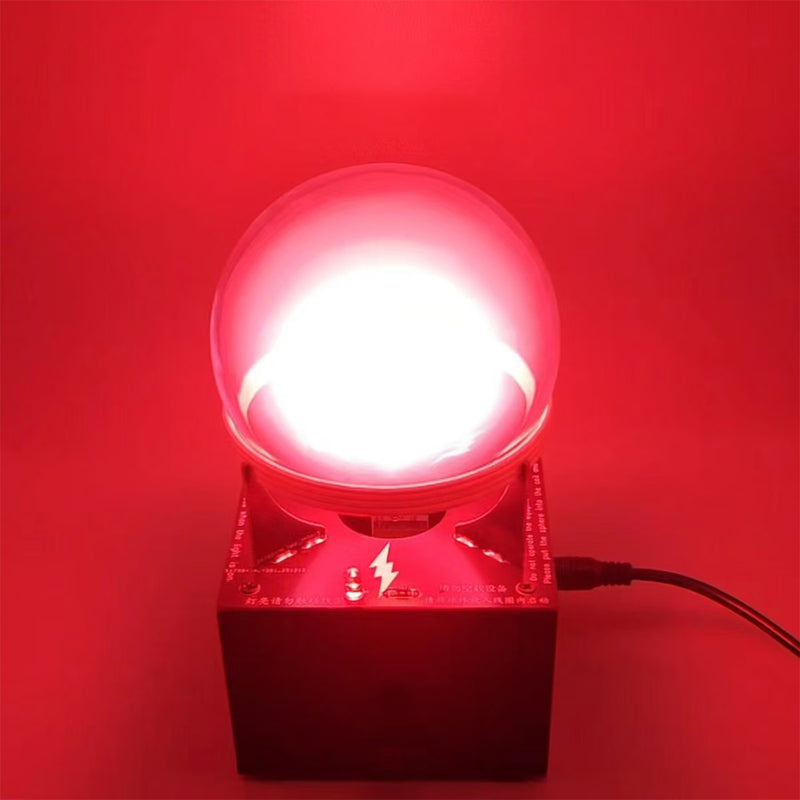 neon gas glow ring reactor plasma sphere – interactive science desk toy