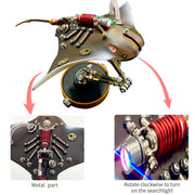 3d steampunk mechanical manta ray metal model kit, diy assembly gift for collectors (200+pcs)