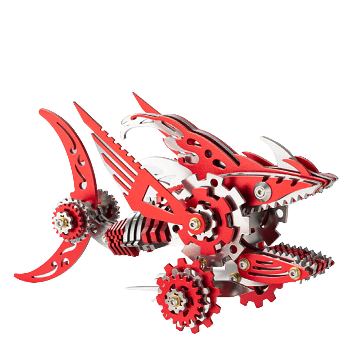 3D Metal Mechanical Sawtooth Shark Assembly Model Kit