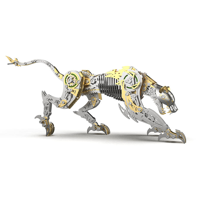3d full-metal mechanical leopard model kit