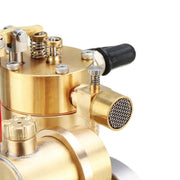 m18 premium stirling engine model – water-cooled miniature gasoline motor with gear pump & water tank