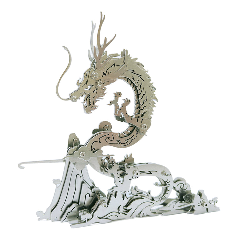 DIY Mechanical Chinese Dragon Metal Assembly Toy Creative Ornament to Build-92 Pieces - EngineDIY