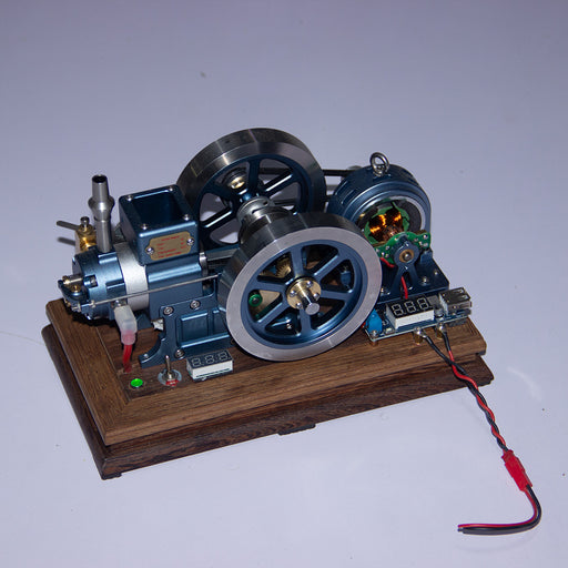 enjomor antique horizontal stationary gas engine model, 4-stroke internal combustion with evaporative water cooling system