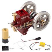 Flywheel Anodized Polished Engine Accessory for ENJOMOR Hit and Miss 6CC Engine Models - EngineDIY