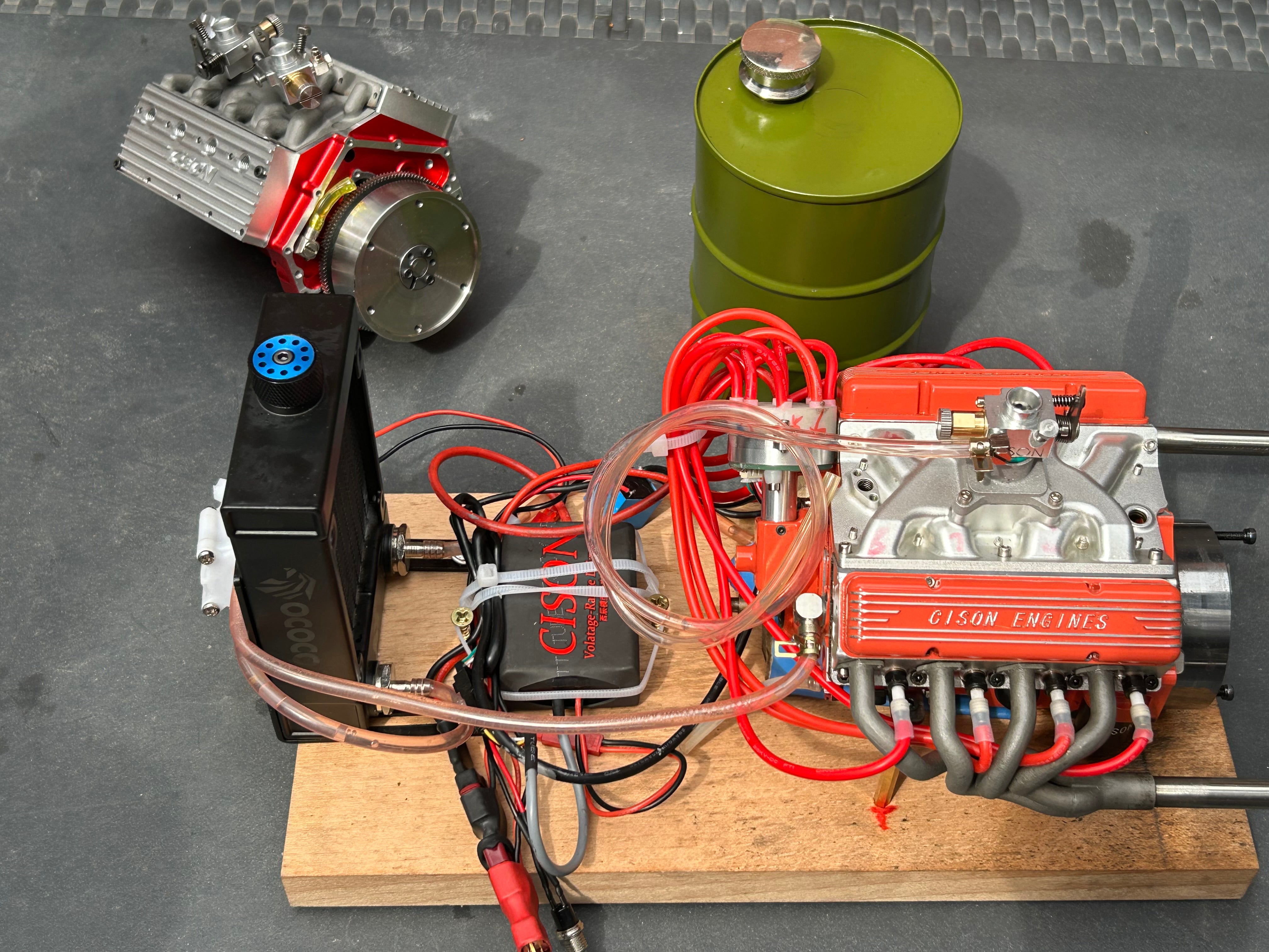 CISON Small-block 44CC 1/6 Scale Flathead V8 Gas Engine that Works ...
