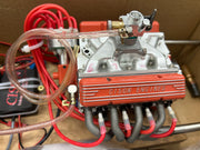 CISON Small-block 44CC 1/6 Scale Water-Cooled OHV 4-Stroke V8 Gasoline Engine Internal Combustion Model Kit that Works chevrolet ford