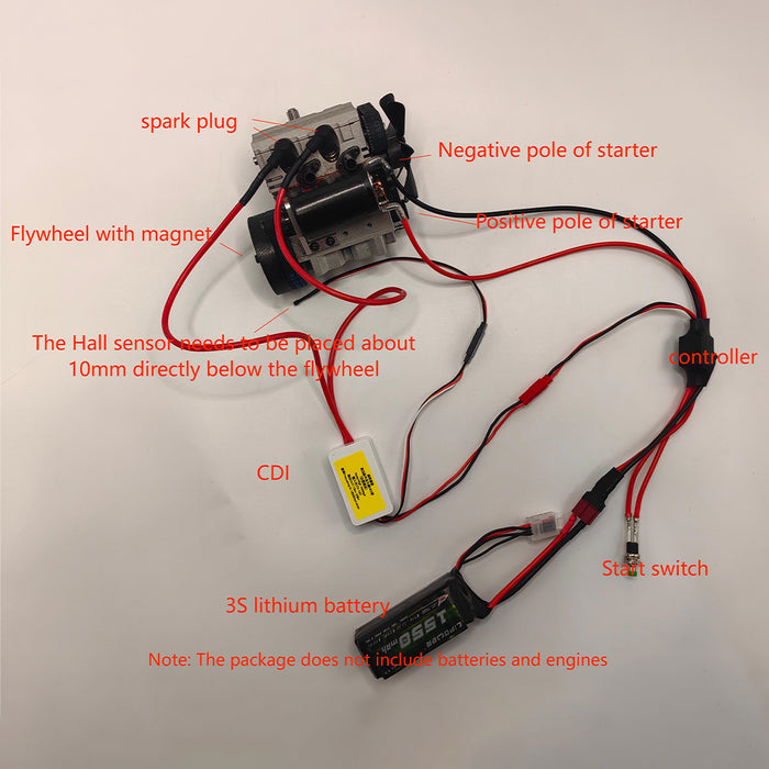 Gasoline Engine Conversion Kit for SEMTO ST-NF2 Nitro Engine Model Kit ...