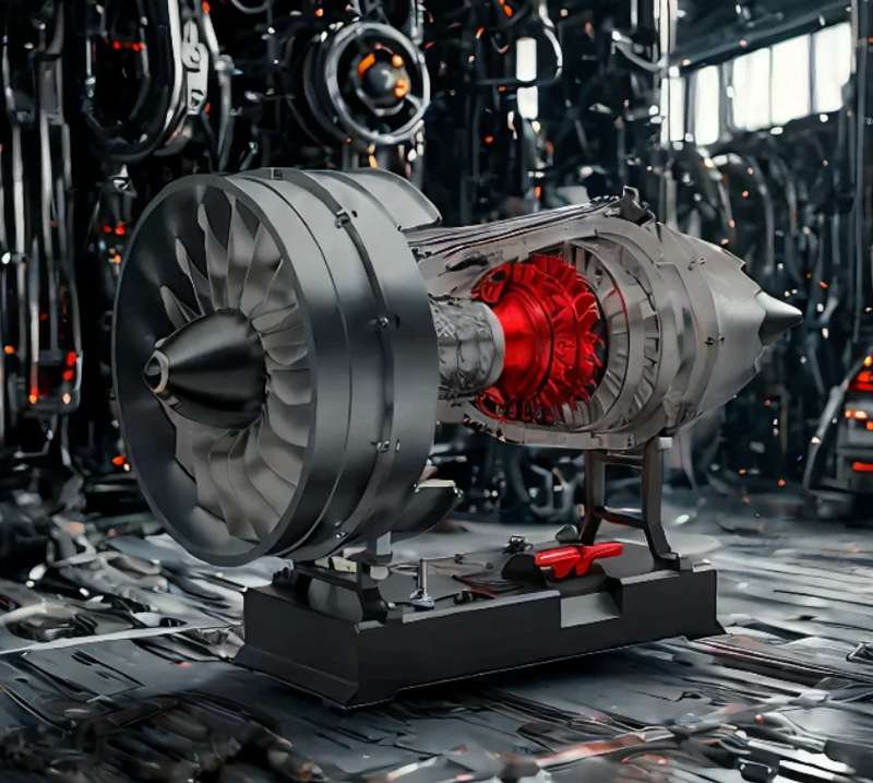 Turbofan Engine Model Kit that Works - Build Your Own Turbofan Engine - TECHING 1/12 Full Metal Dual-Spool Turbofan Engine Model Kit 300+PCS - EngineDIY