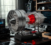 Turbofan Engine Model Kit that Works - Build Your Own Turbofan Engine - TECHING 1/12 Full Metal Dual-Spool Turbofan Engine Model Kit 300+PCS - EngineDIY