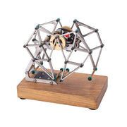 Mini Strandbeest Metal Mechanical Gear-Driven Walking Strandbeest Model with Stand Base for Experimental Science Demonstration - EngineDIY
