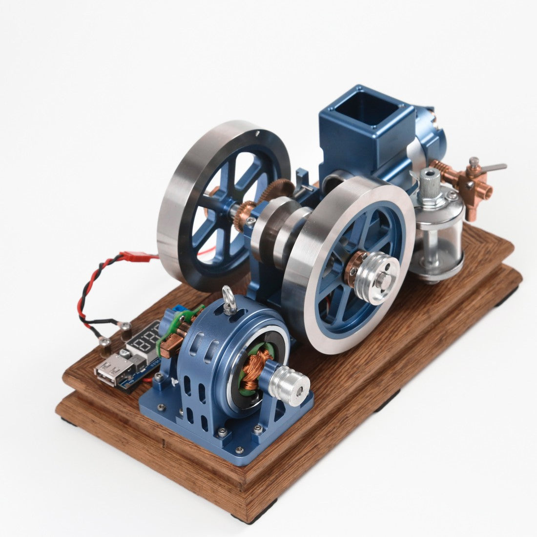 retro enjomor 4-stroke gas engine model horizontal stationary collector engine system