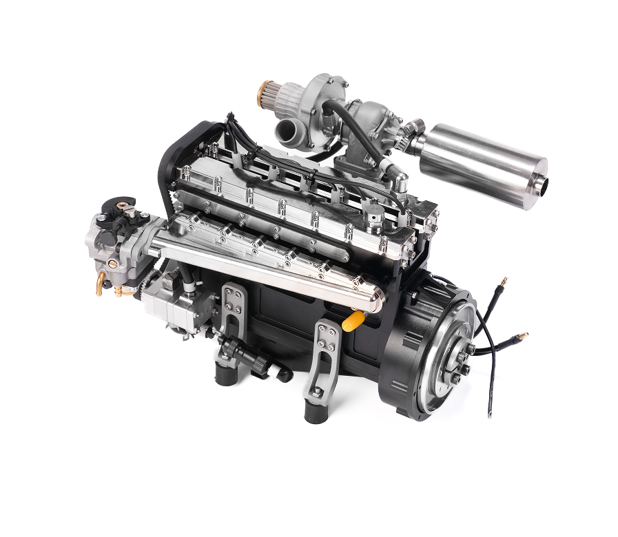 ENJOMOR L6 Engine GS-L6 28CC DOHC Water-Cooled Gasoline Engine Model - EngineDIY