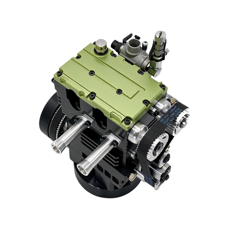 semto st-fl2 8.6cc twin-cylinder nitro engine model kit