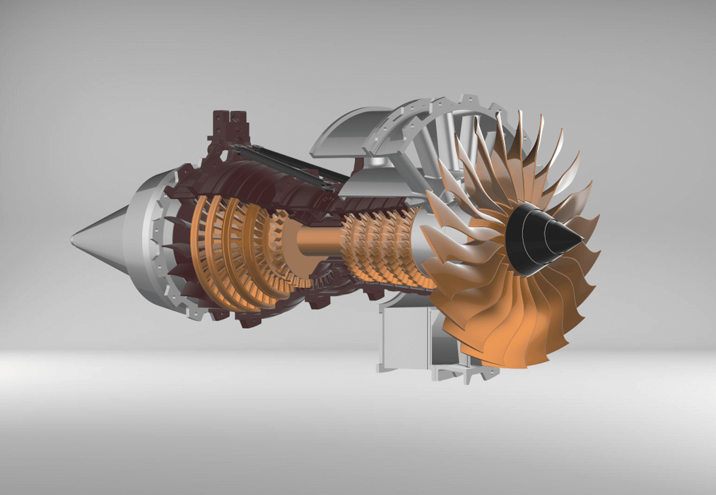 trent 900 aircraft engine model kit turbofan jet areo engine that works ntr900 kota scale model