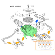 V8 Engine Fan Radiator Motor Hood Kit for 1/10 RC Car GRC F82 Motor - EngineDIY