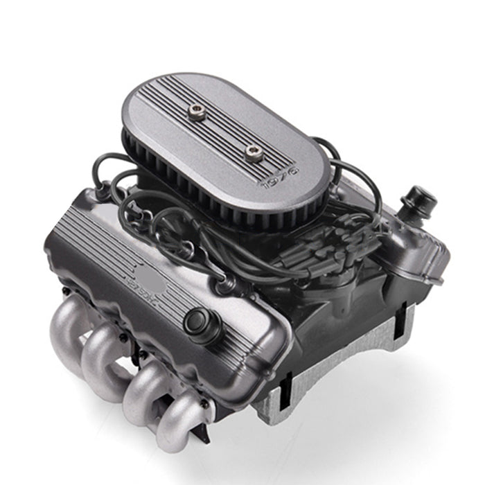 V8 Engine Fan Radiator Motor Hood Kit for 1/10 RC Car GRC 1976 F76 Mot ...