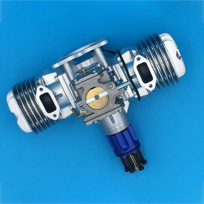 DLE130 130CC Two Cylinders 2-stroke Piston Air Cooled Gasoline Engine for RC Airplane Model - enginediy