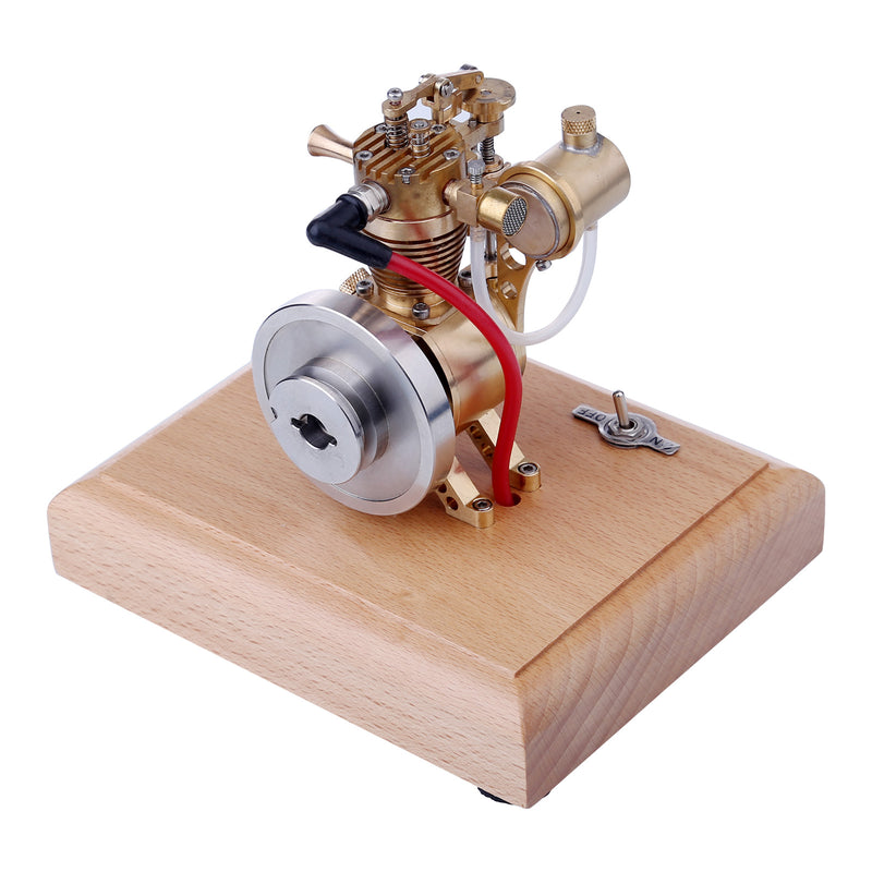 M19 1.6cc Mini SAM Hit and Miss 4 Stroke Vertical Gas Engine Internal Combustion Engine Model with Flying Ball Speed Limiter - EngineDIY