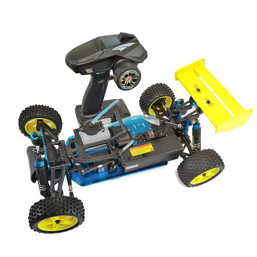 1:10 RC Car Frame with Transmitter - 2.4G RC 4WD Fuel Powered Of-road Vehicle - Compatible with TOYAN FS-S100 Single-cylinder Engine