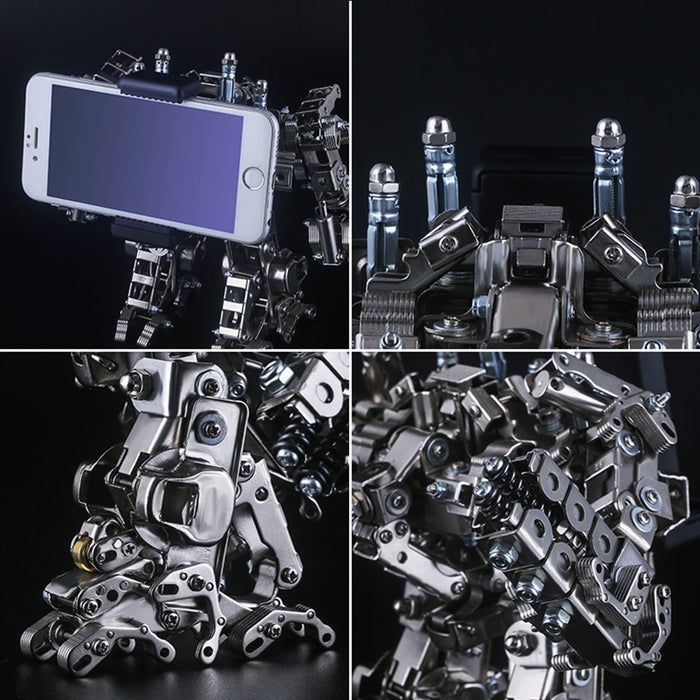 Multi-funtional Metal Snipper Mecha Soldier 3D Model Building Kit Assembly Phone Holder