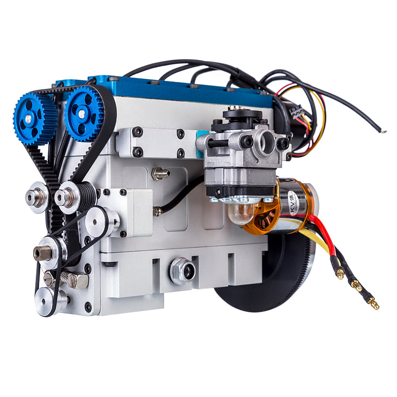 Enjomor 36cc DOHC Engine Double Overhead Camshaft Engine 4-cylinder 8-valve Inline 4-stroke Water-cooled Gasoline Engine with Twin Overhead Camshafts - EngineDIY