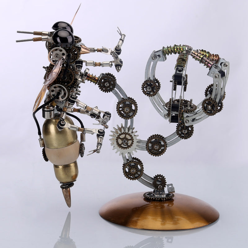 627PCS Metal Steampunk Kit Toy Mechanical Wasp - EngineDIY