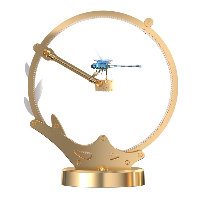 3D Metal Dragonfly Model Kinetic Art, 100Pcs Rotating Gears Dragonfly Kit