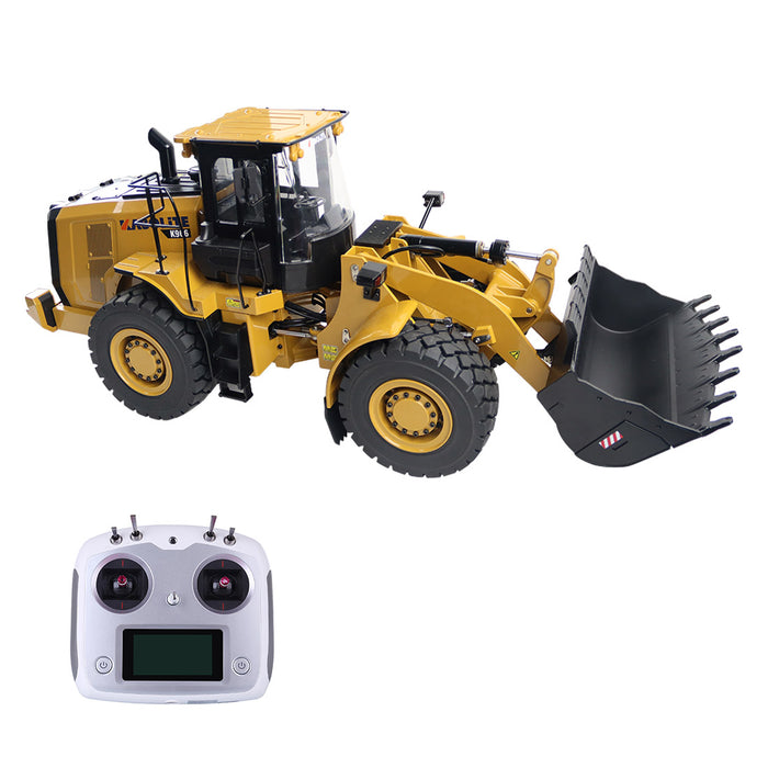 1/16 2.4G RC Car RC Truck Hydraulic Loader Construction Machinery Full Alloy Model Toy