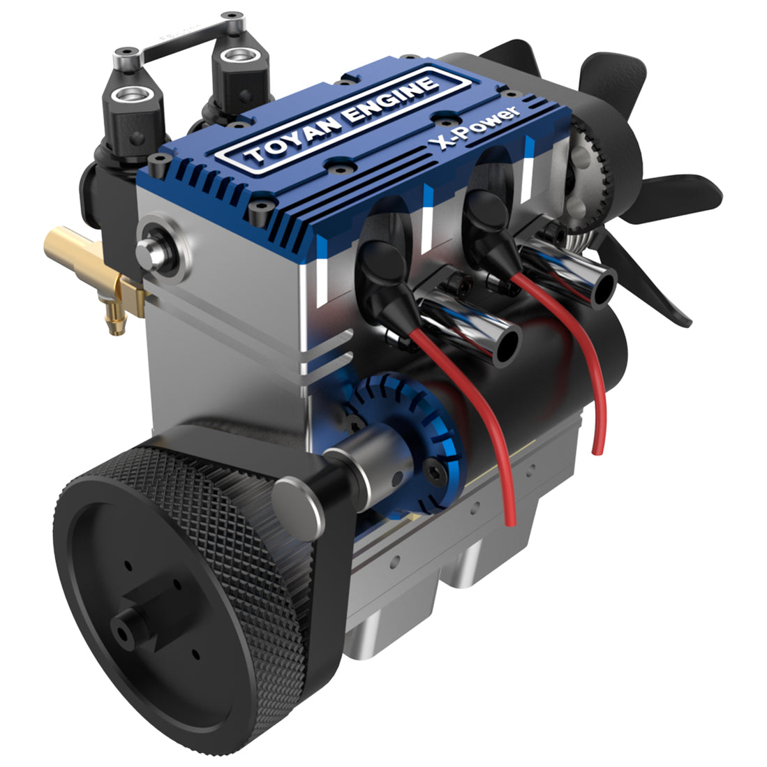 TOYAN FS-L200 2 Cylinder 4 Stroke Model Engine Kit - Build Your Own En ...