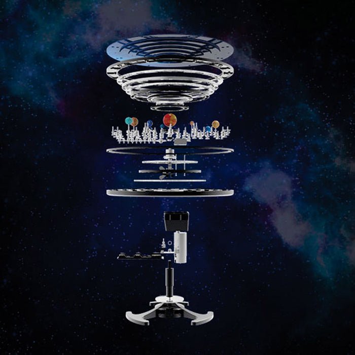 Orrery Solar System Planets That Works - Build Your Own Solar System KIT - TECHING 350PCS Metal Running Solar System Model with 8 Planets in Order (Presale)