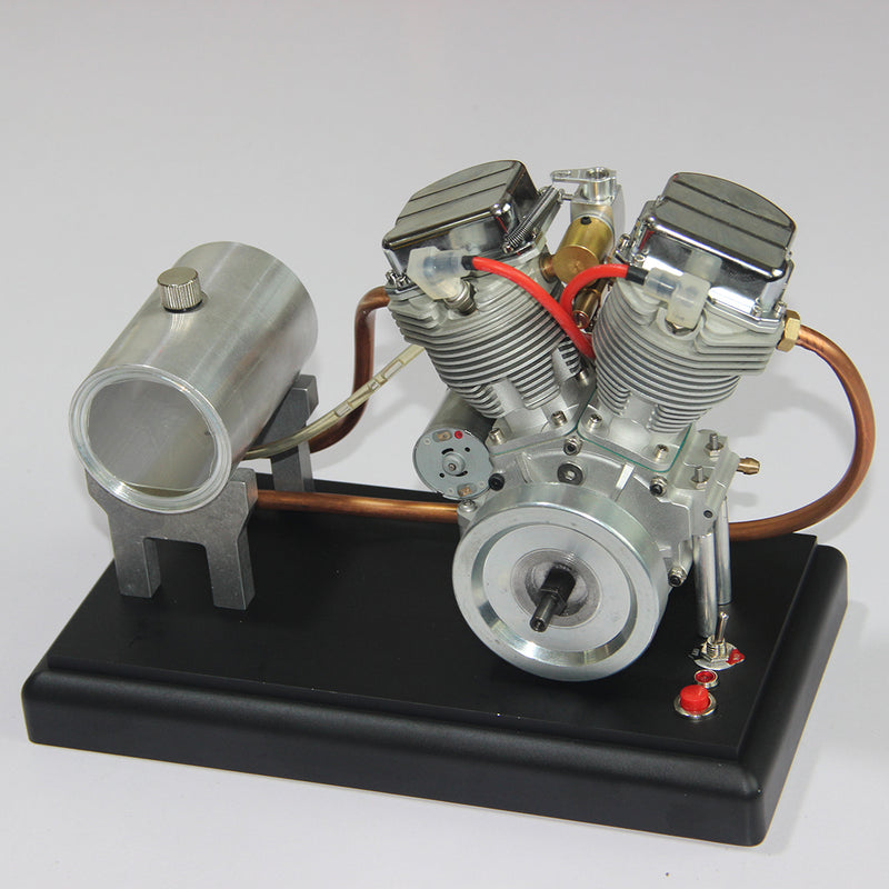 CISON FG-VT9 9cc V2 Engine and Original Parts V-twin 4-Stroke Air-cooled RC Gasoline Engine - EngineDIY
