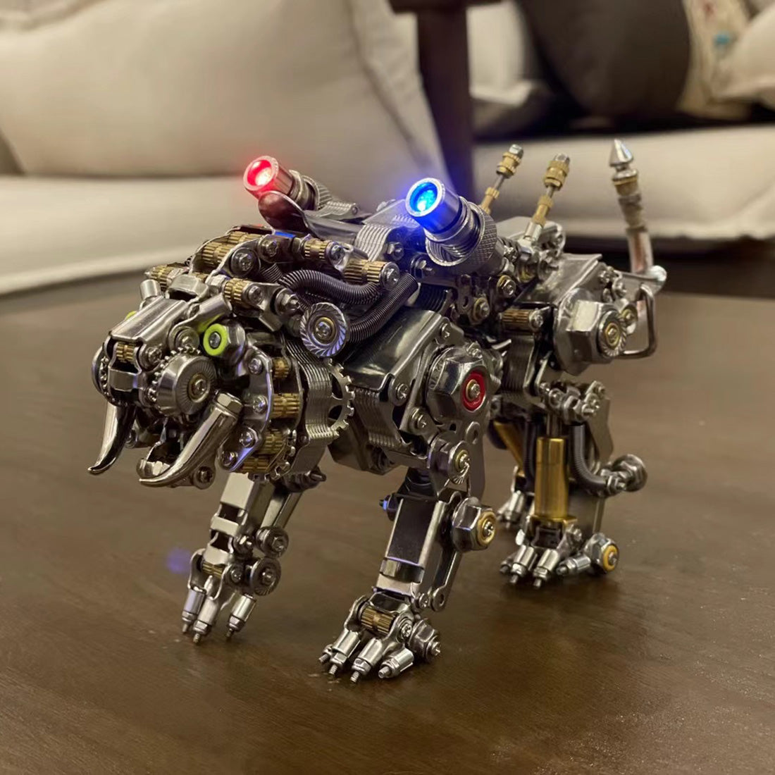 Kit de construction de tigre du Bengale en métal 3D, 700 pièces et plus, jouet à monter soi-même