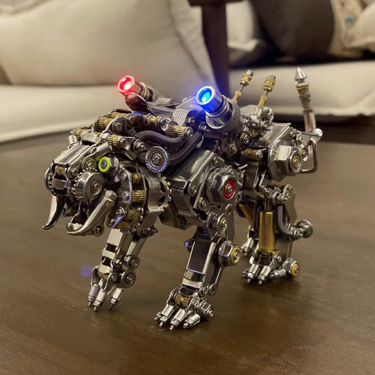 Kit de construction de tigre du Bengale en métal 3D, 700 pièces et plus, jouet à monter soi-même