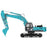 ENJOMOR 1: 14 10CH 2.4G  RC Hydraulic Excavator Radio Control Truck Electric Engineering Vehicle Functional Navvy Construction Machinery Model Unique Gift for Kids, Teens and Adults