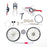 3D Metal Puzzle Retro Nostalgic Road Mountain Bike Model DIY Simulated Decoration Bicycle Model Kit for Adults Kids