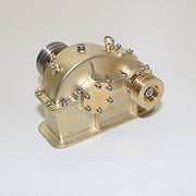 Mini Brass Gear Reducer for Steam Engine Internal Combustion Engine Model - EngineDIY