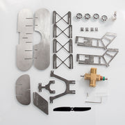 ENJOMOR Metal Stirling Airplane Model Set STEM Science Education Toy Boutique Decoration - EngineDIY