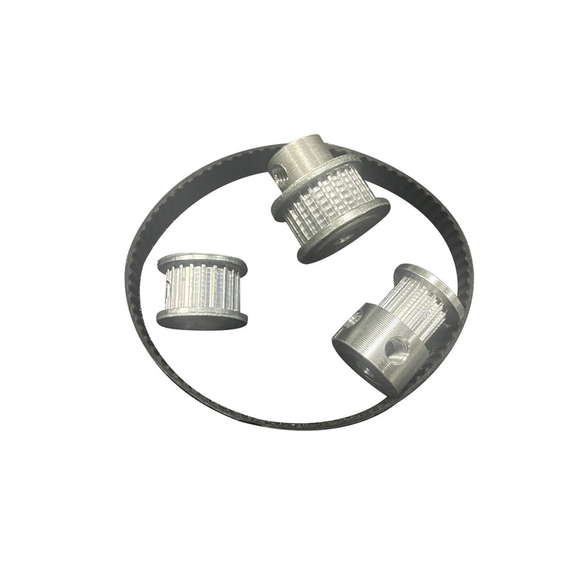 Synchronous Pulley & Belt Assembly Set for ENJOMOR 36cc DOHC D6 ENJOMOR D6 Inline Four-cylinder Engine Models - EngineDIY