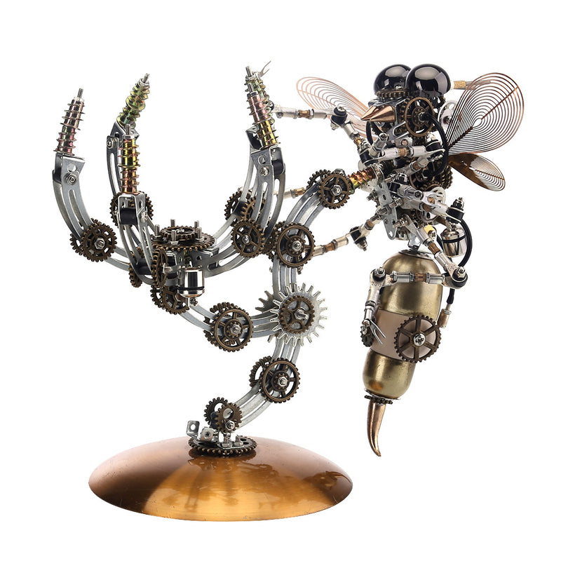627PCS Metal Steampunk Kit Toy Mechanical Wasp - EngineDIY