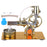 L-Type Single-cylinder Stirling Engine Generator Model with LED Diode Science Experiment Teaching Model Toy Collection - enginediy