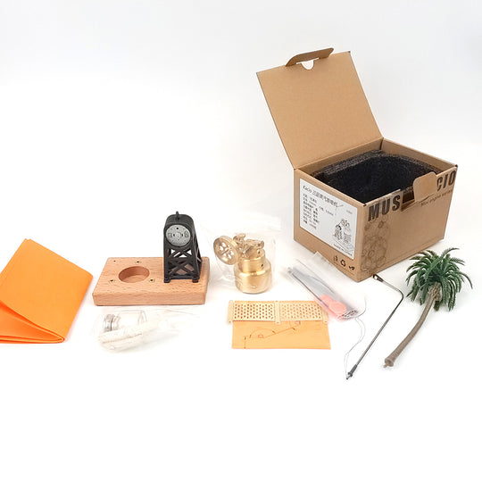 KACIO FD-6 Mini-Dampfmaschinenmodell mit dreibeiniger vertikaler Schwenkfunktion, Kessel und Dampfkrafterzeugungseinheiten