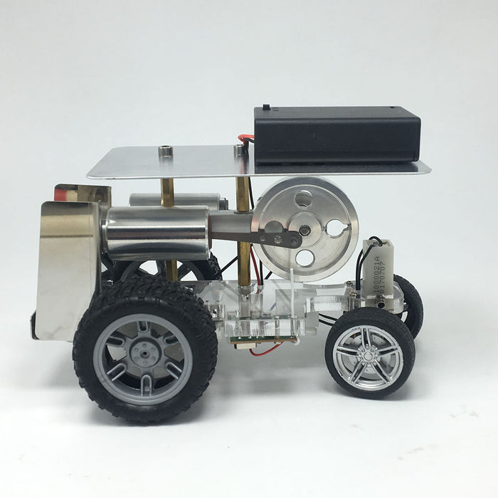 RC Steering Stirling Engine Car DIY Stirling Engine Model Vehicle Science Experiment Teaching