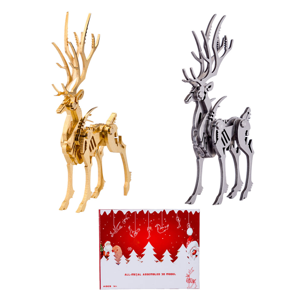 3D Metal Elk Model Kit - Make Your Own Advent Calendar -100PCS