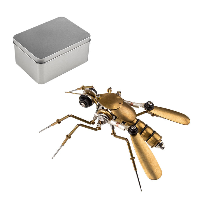 90Pcs Steampunk Insect Metal Model Kits Mechanical Crafts for Home Decor - Mosquito