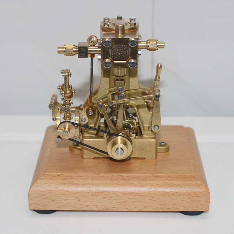 M31 1.85CC Mini Retro Vertical Single-cylinder Reciprocating Double-acting Steam Engine Model Toys with Speed Reducer - EngineDIY