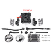 V8 Engine Fan Radiator Motor Hood Kit for 1/10 RC Car GRC F82 Motor - EngineDIY