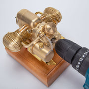 R69 3.2cc Mini Horizontal Opposed Twin Cylinder 4 Stroke Gasoline Engine Motorcycle Engine Model Internal Combustion Engine - EngineDIY