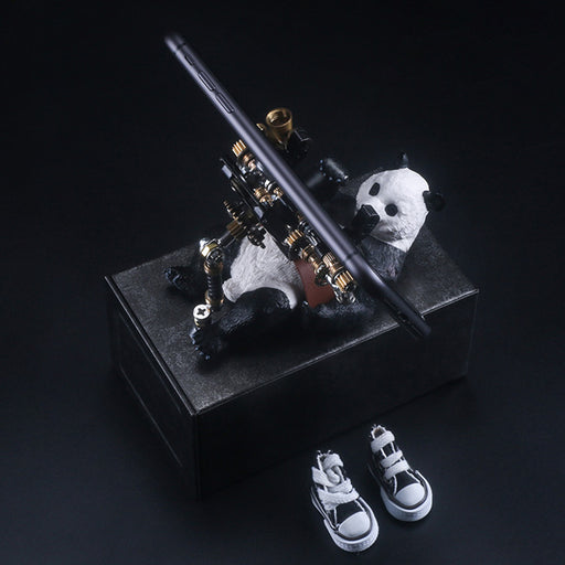 3D Metal Model Kit Mechanical Panda Small Phone Holder DIY Games Assembly Puzzle Jigsaw Creative Gift - 129Pcs - enginediy