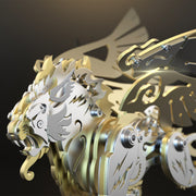3D Puzzle DIY Model Kit Jigsaw Metal Tiger Model Ancient Chinese Beasts Mechanical Assembly Crafts - EngineDIY