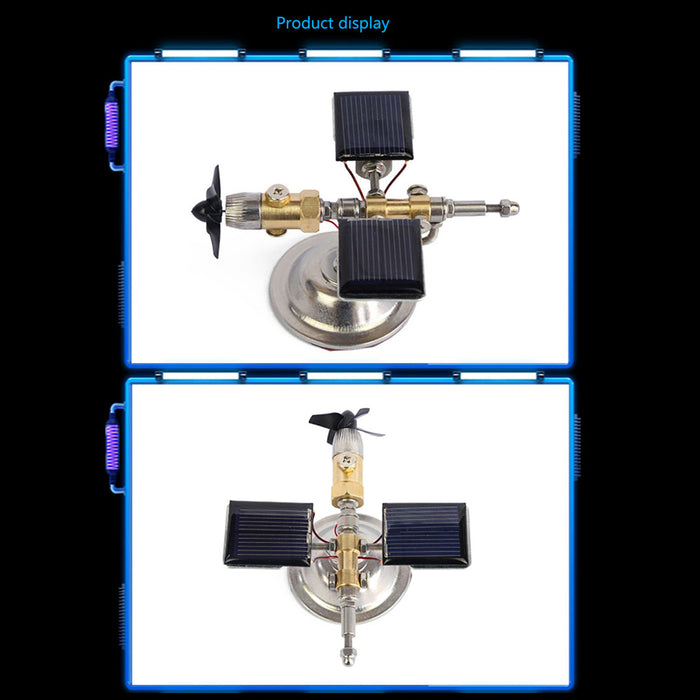 Stark Vehicle-mounted Solar Satellite Motor Solar Toy Scientific Physics Toy - enginediy